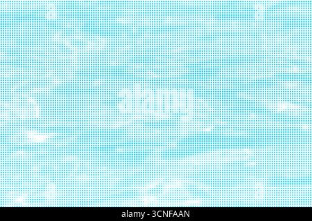 Fond dégradé de grunge en demi-teinte à vagues pointillées. Vecteur. Motif demi-ton. Arrière-plan de points demi-teintes à dégradé ondulé d'eau. Texture des vacances d'été. Illustration de Vecteur