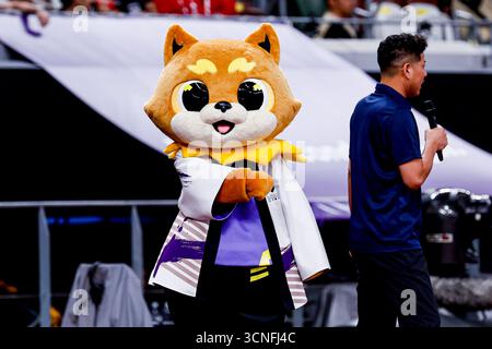 Tokyo, Japon. 21 septembre 2025. La mascotte Riku One lors des Championnats du monde d'athlétisme Tokyo 2025 du jour 9 au stade national du Japon le 21 septembre 2025 à Tokyo, Japon. (Crédit : Marcel ter bals/MTB-photo/Alamy Live News) Banque D'Images