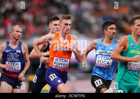 Tokyo, Japon. 21 septembre 2025. TOKYO, JAPON - 21 SEPTEMBRE : Mike Foppen, des pays-Bas, participe au 5000m masculin le neuvième jour des Championnats du monde d'athlétisme Tokyo 2025 au stade national le 21 septembre 2025 à Tokyo, au Japon. (Photo de Joris Verwijst/Agence BSR) crédit : Agence BSR/Alamy Live News Banque D'Images