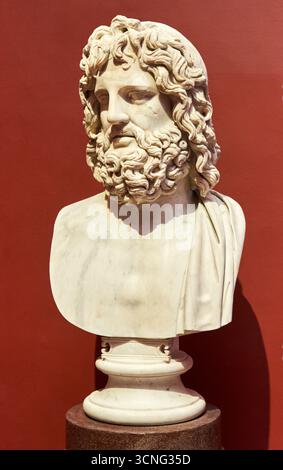 GIOVE, Jupiter, Art Romain, 2ème cent. AD, Galerie des Offices, Galeria degli Uffizi, Florence, Firenze, Toscane, Italie Banque D'Images