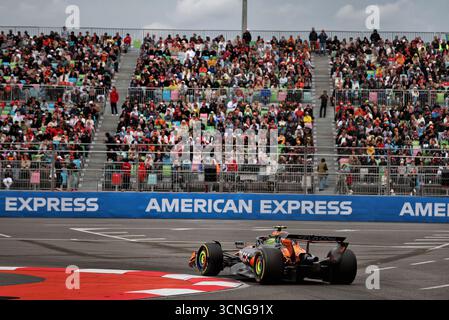 Bakou, Azerbaïdjan. 21 septembre 2025. Lando Norris (GBR) McLaren MCL39. 21.09.2025. Championnat du monde de formule 1, Rd 17, Grand Prix d'Azerbaïdjan, Bakou Street circuit, Azerbaïdjan, jour de la course. Crédit : James Moy/Alamy Live News Banque D'Images