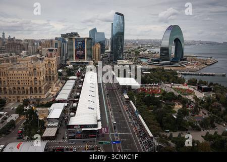 Bakou, Azerbaïdjan. 21 septembre 2025. Vue générale, Grand Prix F1 d'Azerbaïdjan sur le circuit de Bakou le 21 septembre 2025 à Bakou, Azerbaïdjan. (Photo de HOCH Zwei) crédit : dpa/Alamy Live News Banque D'Images