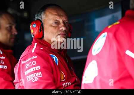 Bakou, Azerbaïdjan. 21 septembre 2025. Frédéric Vasseur (FRA, Scuderia Ferrari HP), Grand Prix de F1 d'Azerbaïdjan au circuit de Bakou le 21 septembre 2025 à Bakou, Azerbaïdjan. (Photo de HOCH Zwei) crédit : dpa/Alamy Live News Banque D'Images