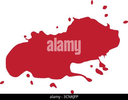 Liquide sanguin. Sang sur le sol. Vecteur d'illustration Illustration de Vecteur
