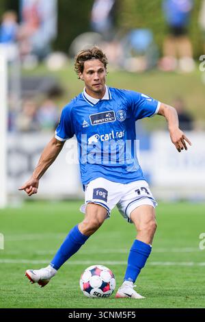 Lyngby, Danemark. 21 septembre 2025. Casper Winther (13) de Lyngby BK vu lors du match de Betinia Liga entre Lyngby BK et HB Koege au Lyngby Stadion à Lyngby. Crédit : Gonzales photo/Alamy Live News Banque D'Images