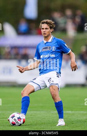 Lyngby, Danemark. 21 septembre 2025. Casper Winther (13) de Lyngby BK vu lors du match de Betinia Liga entre Lyngby BK et HB Koege au Lyngby Stadion à Lyngby. Crédit : Gonzales photo/Alamy Live News Banque D'Images