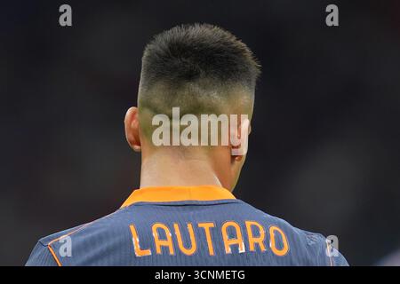 Milan, Italie. 21 septembre 2025. Lautaro Martinez de l'Inter Milan lors du match de Serie A entre l'Inter et Sassuolo au stade San Siro de Milan, dans le nord de l'Italie - dimanche 21 septembre 2025. Sport - Soccer . (Photo de Spada/Lapresse) crédit : LaPresse/Alamy Live News Banque D'Images
