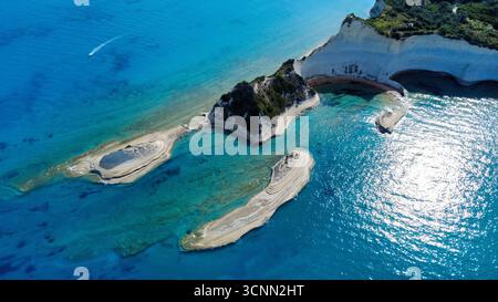 Cap Drastis, Corfou, Grèce Banque D'Images