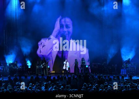21 septembre 2025, Vérone, Italie, Italie : la chanteuse et compositrice italienne Gianna Nannini se produit en direct à l'Arena di Verona pour sa tournée ''SEI NELL'ANIMA - EUROPEAN LEG' (crédit image : © Mariano Montella/Pacific Press via ZUMA Press Wire) USAGE ÉDITORIAL SEULEMENT ! Non destiné à UN USAGE commercial ! Banque D'Images