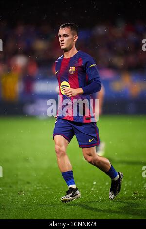 BARCELONE, ESPAGNE - 21 SEPTEMBRE : Marc Casado du FC Barcelone lors du match LaLiga EA Sports entre le FC Barcelone et Getafe CF à l'Estadi Johan Cruyff le 21 septembre 2025 à Barcelone, Espagne. (Photo de QSP) Banque D'Images