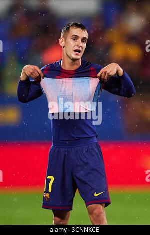 BARCELONE, ESPAGNE - 21 SEPTEMBRE : Marc Casado du FC Barcelone lors du match LaLiga EA Sports entre le FC Barcelone et Getafe CF à l'Estadi Johan Cruyff le 21 septembre 2025 à Barcelone, Espagne. (Photo de QSP) Banque D'Images