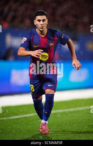BARCELONE, ESPAGNE - 21 SEPTEMBRE : Roony Bardghji du FC Barcelone lors du match LaLiga EA Sports entre le FC Barcelone et Getafe CF à l'Estadi Johan Cruyff le 21 septembre 2025 à Barcelone, Espagne. (Photo de QSP) Banque D'Images