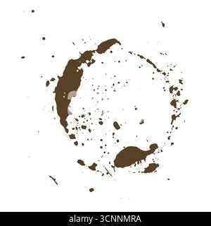 Imprimé tasse à café. dessiné à la main. Pas ai, illustration vectorielle Illustration de Vecteur