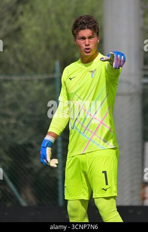 Rome, Italie. 22 septembre 2025. Giole Bosi (SS Lazio) lors du match de Primavera 1 Championnat Italien de Football entre Lazio et Monza au Centro Sportivo “la Borghesiana” le 22 septembre 2025 à Rome, Italie crédit : Roberto Bettacchi Photography/Alamy Live News Banque D'Images