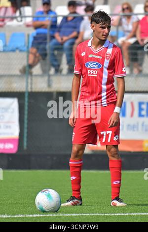 Rome, Italie. 22 septembre 2025. Daniele Ganci (AC Monza) lors du match du Championnat d'Italie Primavera 1 entre Lazio et Monza au Centro Sportivo « la Borghesiana » le 22 septembre 2025 à Rome, Italie crédit : Roberto Bettacchi Photography/Alamy Live News Banque D'Images