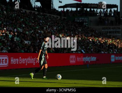 Austin, Texas, États-Unis. 21 septembre 2025. ALEX ROLDAN (16 ans), le défenseur des Seattle Sounders FC, lors d'un match de football de la Major League entre l'Austin FC et le Seattle Sounders FC, le 21 septembre 2025 à Austin, Texas. Austin a gagné, 2-1. (Crédit image : © Scott Coleman/ZUMA Press Wire) USAGE ÉDITORIAL SEULEMENT ! Non destiné à UN USAGE commercial ! Banque D'Images