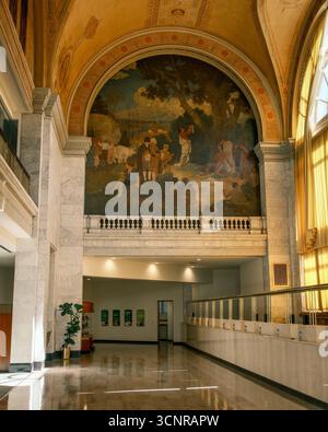 Architecture intérieure du Buffalo Savings Bank Goldome Building, dans le centre-ville de Buffalo, New York Banque D'Images