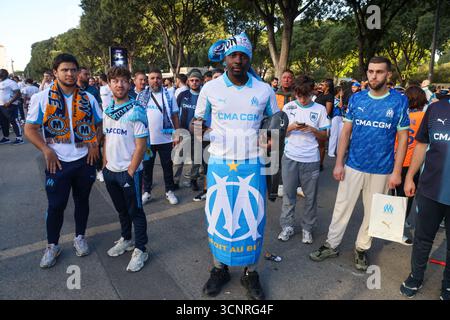 Marseille, France. 22 septembre 2025. Match de football Classico entre l'OM (Marseille) et le PSG (Paris St-Germain) lundi 22 septembre 2025 - 22/09/2025 - France/Provence-Alpes-Cote d'Azur/Marseille - Sylvain Rostaing/le Pictorium crédit : LE Pictorium/Alamy Live News Banque D'Images
