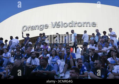 Marseille, France. 22 septembre 2025. Match de football Classico entre l'OM (Marseille) et le PSG (Paris St-Germain) lundi 22 septembre 2025 - 22/09/2025 - France/Provence-Alpes-Cote d'Azur/Marseille - Sylvain Rostaing/le Pictorium crédit : LE Pictorium/Alamy Live News Banque D'Images