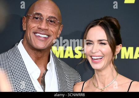 Dwayne Johnson und Emily Blunt BEI der Premiere des Kinofilms 'The Smashing machine' im Zoo Palast. Berlin, 22.09.2025 Banque D'Images