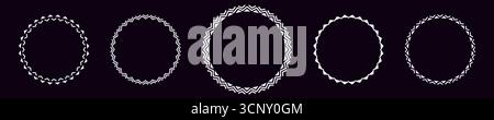 Cadres de cercle tribal africain pour la conception et la décoration Illustration de Vecteur