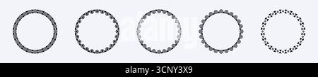 Cadres de cercles tribaux africains pour des projets d'art et de design ethniques Illustration de Vecteur