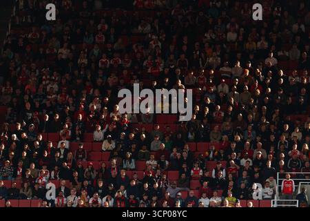 Fans d'arsenal - Arsenal v Manchester City, premier League, Emirates Stadium, Londres, Royaume-Uni - 21 septembre 2025 usage éditorial exclusif - des restrictions DataCo s'appliquent Banque D'Images