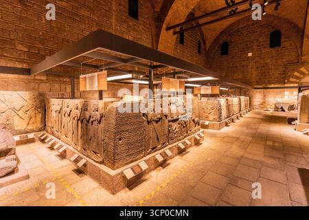 ANKARA, TURQUIE - 20 SEPTEMBRE 2022 : expositions du Musée des civilisations anatoliennes à Ankara, Turquie Banque D'Images