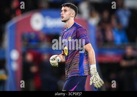 Barcelone, Espagne, Espagne. 21 septembre 2025. Joan GARCIA de Barcelone lors du match de LaLiga entre le FC Barcelone et Getafe CF à Estadi Johan Cruyff le 21 septembre 2025 à Barcelone, Espagne. (Crédit image : © Matthieu Mirville/ZUMA Press Wire) USAGE ÉDITORIAL SEULEMENT ! Non destiné à UN USAGE commercial ! Banque D'Images