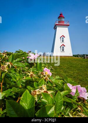 Phare souris East construit en 1880 sur la rive est de l'Île-du-Prince-Édouard au Canada Banque D'Images