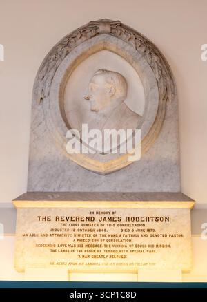 Le révérend James Robertson intronisé le 12 octobre 1848 et est décédé le 3 juin 1879 Banque D'Images