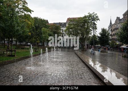 Rue Jourdan près du Parvis de Saint Gilles, Bruxelles, Belgique 20 SEP 2025 Banque D'Images