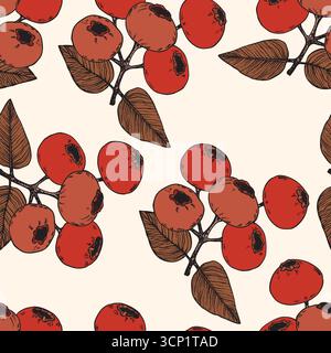 Modèle sans couture avec myrtille. Myrtilles naturelles fraîches mûres savoureuses. Illustration vectorielle pour arrière-plan, emballage, textile, tissu et divers Illustration de Vecteur