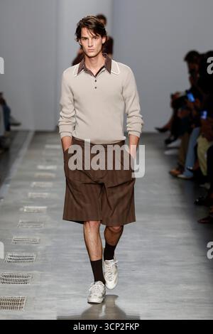 Milan, Italien. 23 septembre 2025. Défilé ICEBERG printemps-été 2026 pendant la Fashion week de Milan le 2025 septembre - Milan, Italie, 23/09/2025 crédit : dpa/Alamy Live News Banque D'Images
