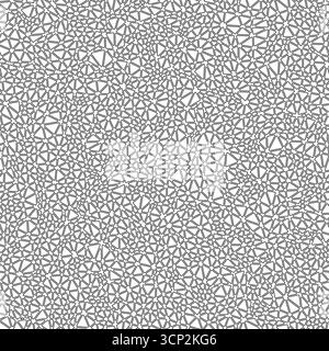 Répétition de triangles. Taille minuscule des triangles. Style noir et blanc. Triangles arrondis délimités. Composition reproductible. Gris ardoise. Belles tuiles vectorielles. Illustration de Vecteur