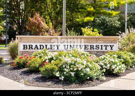Bradley University est une université privée de Peoria, il qui a été fondée en 1897. Banque D'Images