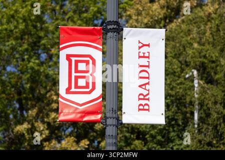 Bradley University est une université privée de Peoria, il qui a été fondée en 1897. Banque D'Images
