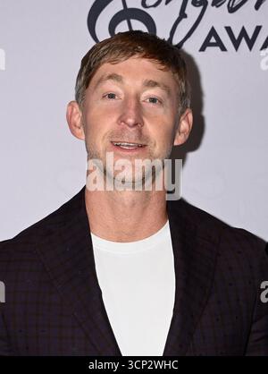 Nashville, États-Unis. 23 septembre 2025. Ashley Gorley arrive à la 8e cérémonie annuelle des Nashville Songwriter Awards qui s'est tenue au Ryman Auditorium le 23 septembre 2025 à Nashville, TN © Tammie Arroyo/AFF-USA.com crédit : AFF/Alamy Live News Banque D'Images