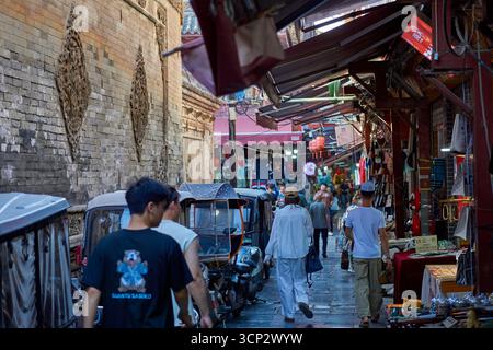 Quartier musulman ruelle à Xi’an Banque D'Images