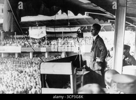 Nazi et ministre de la propagande, Dr Goebbels prononçant un discours sur l'Anchluss à Vienne - 1932 Banque D'Images