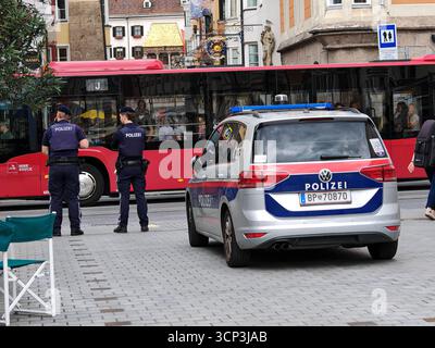 la force de police autrichienne est comme tous les autres symboles de police et signes de la force de police de l'autriche Banque D'Images