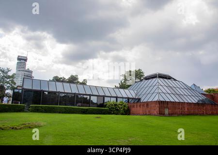 Guangzhou Chine 30 août 2025 : mausolée du roi de Nanyue Zhao Mo exposition extérieur au musée du roi de Nanyue, présentant l'arc de la tombe royale des Han occidentaux Banque D'Images