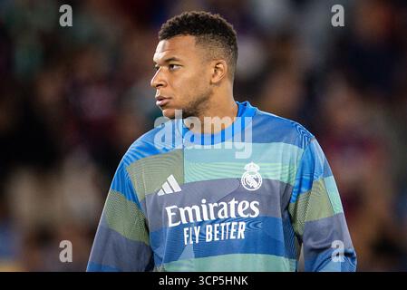 Valencia, Espagne, Espagne. 23 septembre 2025. Kylian MBAPPE du Real Madrid lors du match de LaLiga entre Levante UD et Real Madrid CF à l'Estadio Ciudad de Valencia le 23 septembre 2025 à Valence, Espagne. Omar Arnau (crédit image : © Matthieu Mirville/ZUMA Press Wire) USAGE ÉDITORIAL SEULEMENT ! Non destiné à UN USAGE commercial ! Banque D'Images