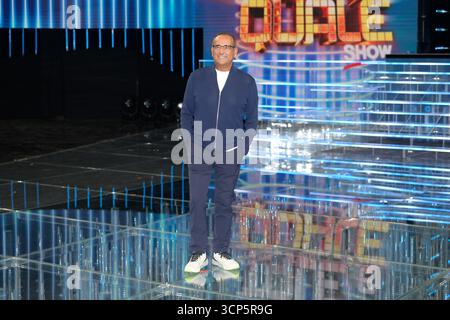 Rome, Italie. 24 septembre 2025. Carlo Conti assiste à l'émission Tale e Quale 2025 Rai tv Photocall aux studios Fabrizio Frizzi. Crédit : SOPA images Limited/Alamy Live News Banque D'Images