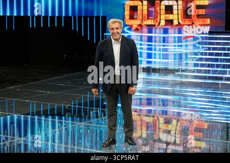 Rome, Italie. 24 septembre 2025. Flavio Insinna assiste à l'émission Tale e Quale 2025 Rai tv Photocall aux studios Fabrizio Frizzi. Crédit : SOPA images Limited/Alamy Live News Banque D'Images