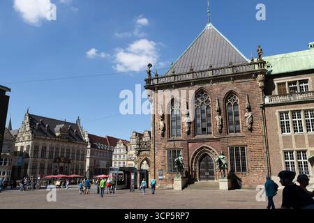 La mairie, Brême, Allemagne, Europe Banque D'Images