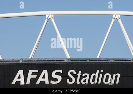 Alkmaar, pays-Bas. 24 septembre 2025. ALKMAAR, 24-09-2025, stade AFAS, saison 2025/2026, football néerlandais Eredivisie, match entre AZ et PEC Zwolle, la photo montre un aperçu du stade crédit : Pro Shots/Alamy Live News Banque D'Images
