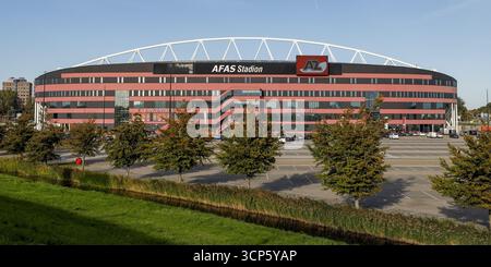 Alkmaar, pays-Bas. 24 septembre 2025. ALKMAAR, 24-09-2025, stade AFAS, saison 2025/2026, football néerlandais Eredivisie, match entre AZ et PEC Zwolle, la photo montre un aperçu du stade crédit : Pro Shots/Alamy Live News Banque D'Images