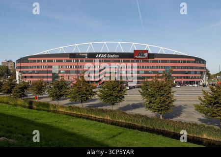 Alkmaar, pays-Bas. 24 septembre 2025. ALKMAAR, 24-09-2025, stade AFAS, saison 2025/2026, football néerlandais Eredivisie, match entre AZ et PEC Zwolle, la photo montre un aperçu du stade crédit : Pro Shots/Alamy Live News Banque D'Images