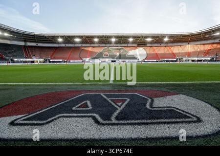 Alkmaar, pays-Bas. 24 septembre 2025. ALKMAAR, 24-09-2025, stade AFAS, saison 2025/2026, football néerlandais Eredivisie, match entre AZ et PEC Zwolle, la photo montre un aperçu du stade crédit : Pro Shots/Alamy Live News Banque D'Images